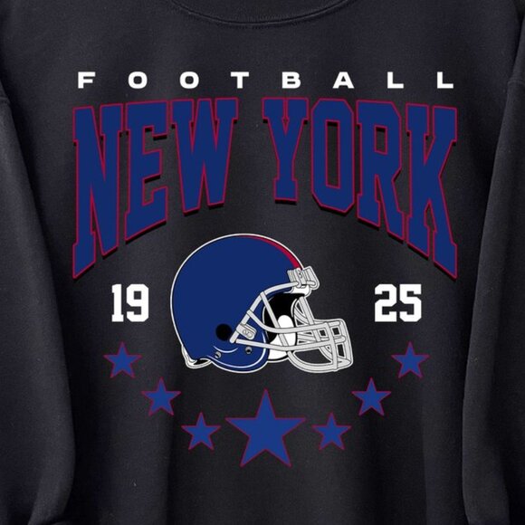 New York Football Vintage Style Crewneck Sweatshirt For Fan 159 - Picture 2 of 5